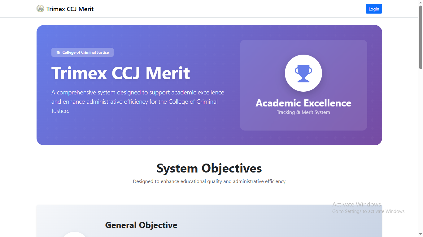 Web-based Academic and Merit Monitoring System